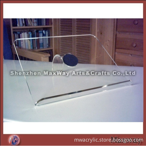 Clear counter custom acrylic/plexiglasss lap-top display stand